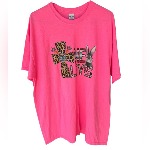 He Lives Easter graphic T-shirt sz xl - Picture 1 of 3